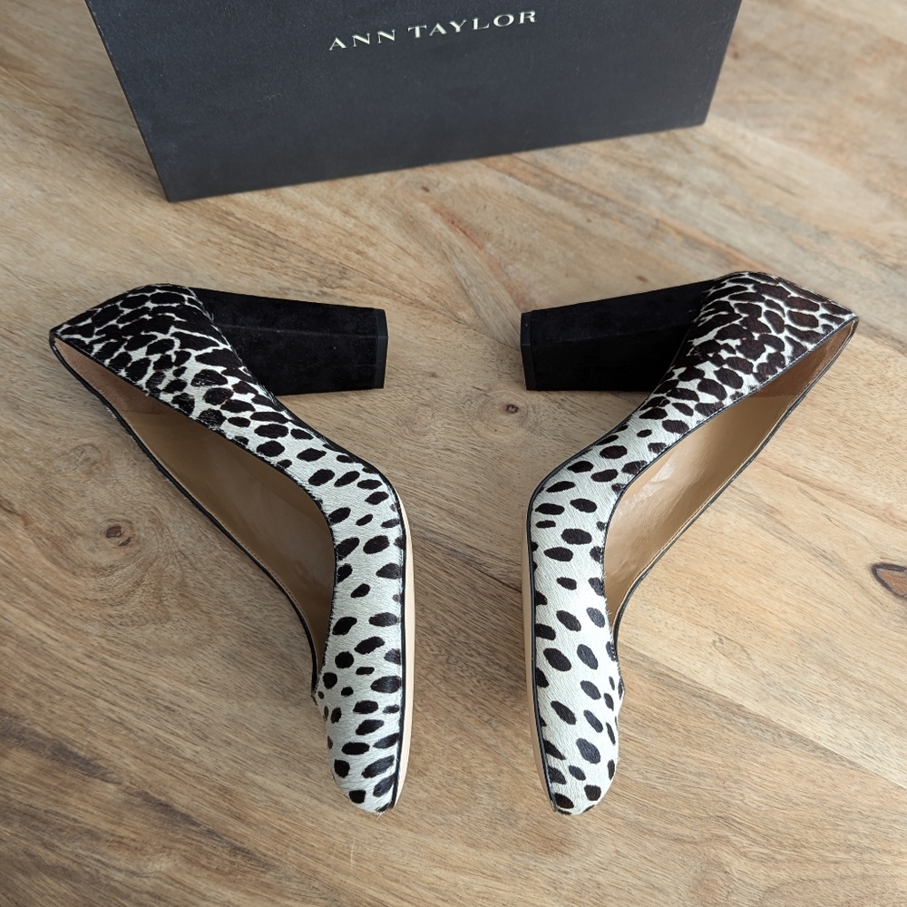 Ann Taylor Perfect Haircalf Block Heels - Picture 8 of 10